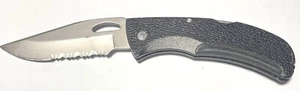 Gerber 450 E-Z-OUT Combo Edge Blade w/ Belt Clip Pocketknife Made in USA - Picture 1 of 5