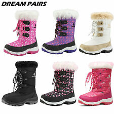 DREAM PAIRS Kids Boys Girls Snow Boots Mid Calf Waterproof Zip Winter Ski Boots