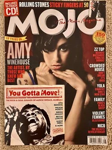 MOJO Magazine & CD August 2021 AMY WINEHOUSE ZZ Top CROWDED HOUSE Stones Sticky - Picture 1 of 1
