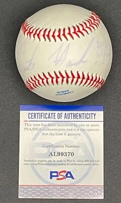 PSA/DNA de beisebol assinado por Courtney Hawkins autografado - Imagem 1 de 3