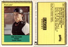 Dan Calcagno 1991 ProCards #3916 Card *AutographDen*
