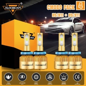 Kit de conversión de faros LED AUXBEAM S3 H11 H9 H8 haz alto + bajo 72W 8000LM - Imagen 1 de 12