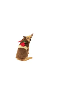 1- Rentier mit Glocke Urlaub Weihnachten Hund Kostüm Bekleidung Größe XS - Bild 1 von 4
