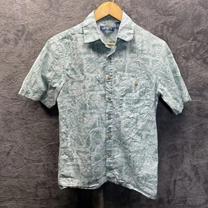Campia Shirt Men S Abstract Tropical Cotton Button Front - Picture 1 of 7