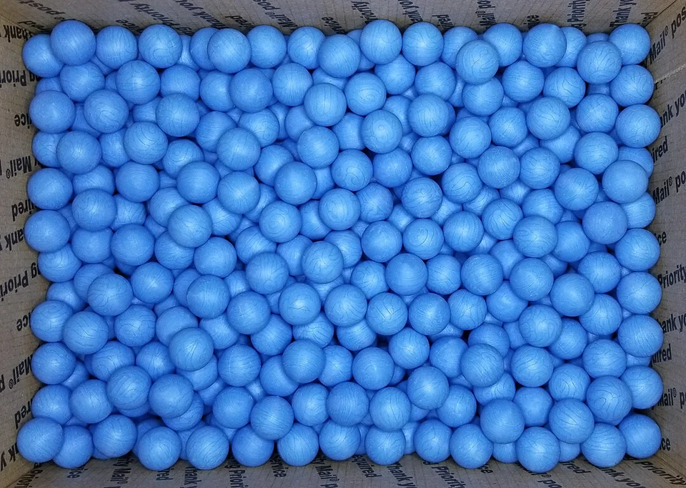 500 bolas de pintura de práctica reutilizables sin pintura ultra premium .68 cal AZUL c-REBALLS Foto 1 de 1