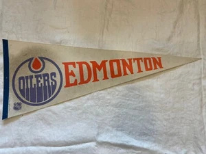 Edmonton Oilers Hockey Felt Pennent 12” x 30” - Picture 1 of 2