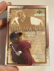 Tiger Woods Box Set - 2002 The Majors - Upper Deck Collectibles - New/Sealed - Picture 1 of 5