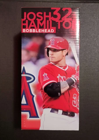 🔥 Anaheim LA Josh Hamilton Angels 2014 SGA Bobblehead New Mint Condition  🔥 Cover