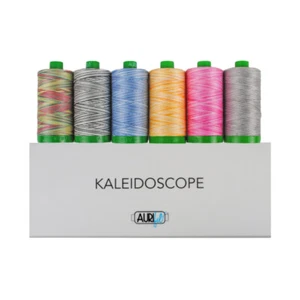 Juego de hilos caleidoscopio Aurifil costura acolchado bordado 40wt algodón 6 carretes - Imagen 1 de 1