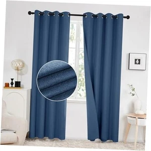 100% Blackout Curtains, Thermal Insulated Noise-Reducing Drapes, Energy - Picture 1 of 8