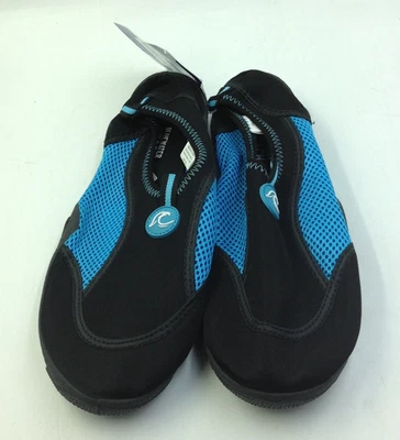 Bluewater Beach Womens Non Slip Aqua Water Pool Swim Shoes Blue Black Sz Medium - Image 1 of 4