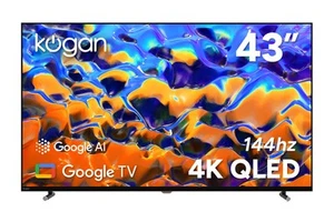 Kogan 43" QLED 4K 144Hz Smart AI Google TV - Q98G, 43 Inch, TVs, TV & Home - Picture 1 of 15