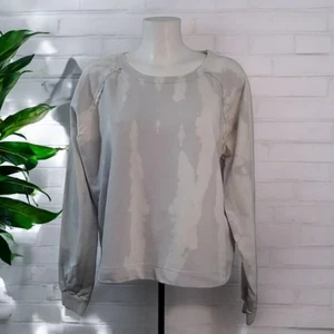 ALLSAINTS Tie Dye Jessi Oversized Cotton Sweatshirt Lavender Off-white XS 8-12 - Picture 1 of 15