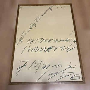 1976 Cy Twombly Gallery Exhibition Poster “Kestner Gesellschaft”Framed - Picture 1 of 4
