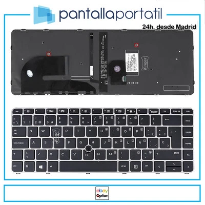 Teclado español de portátil compatible para HP ELITEBOOK 840 G3 G4 840-G4 CON LU - Imagen 1 de 3