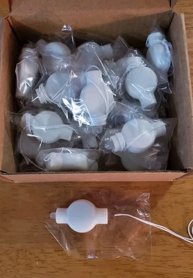 Paquete de 15 luces LED de papel blanco brillante - Funciona con pilas / Impermeable Foto 1 de 4