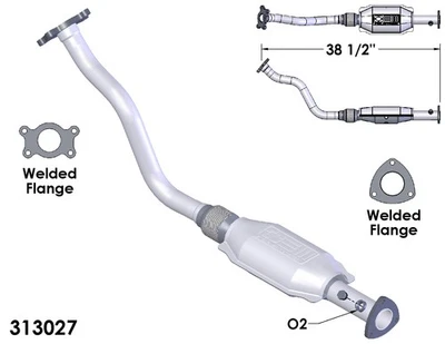 Convertidor catalítico para Chevrolet Malibu 1997 2,4 L L4 GAS DOHC Foto 1 de 2