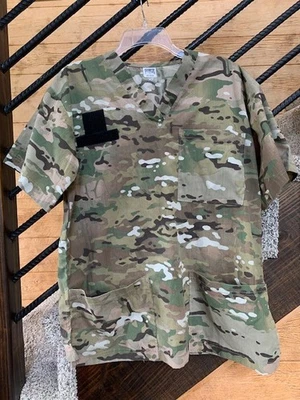Camisa Médica Shamron Mills Militar Camuflada Manga Corta Talla M Mediana Foto 1 de 4