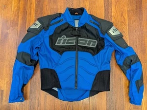 ICON TiMax Motorcycle Jacket Titanium Reinforced CE Armored Vented - Small - Picture 1 of 13