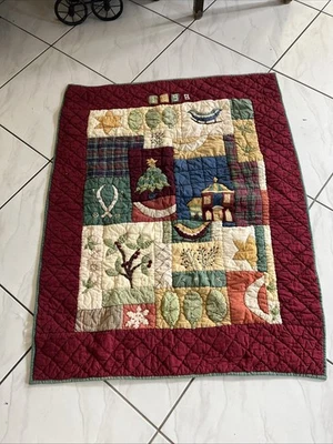 ГОНЧАРНЫЙ САРАЙ РУЧНОЙ РАБОТЫ РЕЛИКВИЯ РОЖДЕСТВЕНСКИЙ ПРАЗДНИК ОДЕЯЛО БРОСИТЬ БОЛЬШОГО РАЗМЕРА 45 x 50 - Изображение 1 из 4