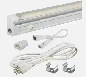 T4 20W 120V 4100K FLUORESCENT TUBE BULB, FIXTURE & HARDWARE UL-LISTED - Picture 1 of 1