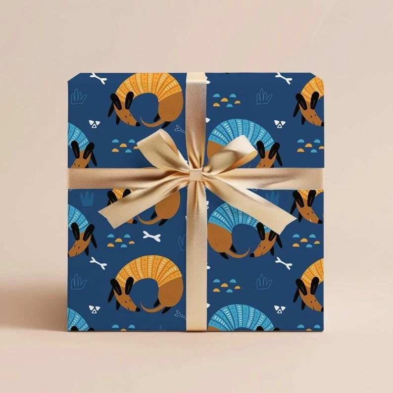 Dogs Wrapping Paper, Kids Birthday or Party Gift Wrap, Animal Children’s Roll - Image 1 of 4