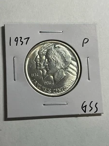 1937 P Arkansas Commemorative Half Dollar Solid Gem BU UNC Better Date - Picture 1 of 4