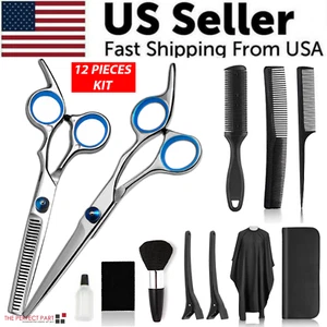 Juego profesional de tijeras adelgazantes de corte de pelo tijeras de peluquería peluquería salón - Imagen 1 de 20