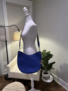 HENRI BENDEL Bright Blue West 57th Hobo Crossbody - Picture 1 of 6
