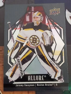 2022-23 Upper Deck Allure Black Rainbow Jeremy Swayman #93 - Image 1 of 2