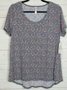 Lularoe Women's Classic T Heathered Black with Multi Color Top Size L NWT - Picture 1 of 3