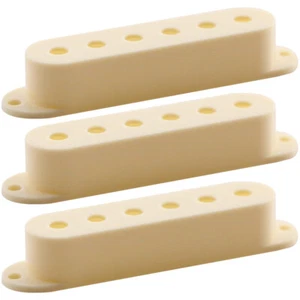 Antiche coperture pickup bobina singola avorio per chitarra Fender Strat - Confezione da 3 - Foto 1 di 3