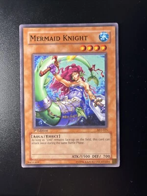 Yu-Gi-Oh! TCG Mermaid Knight Ancient Sanctuary AST-025 1st Edition Common - Image 1 of 2