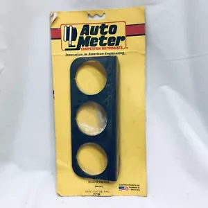 AutoMeter 2238 Gauge Mounting Panel, Triple, 2-1/16", Black, Aluminum NOS - Bild 1 von 5