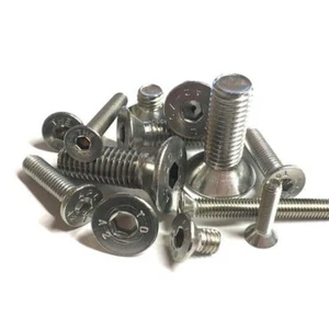 VITE A BUSSOLA CSK SVASATA INOX M6 x 16 mm A2 esagonale bulloni chiave a brugola viti - Foto 1 di 8
