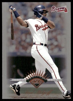 1997 Leaf #97 Fred McGriff Atlanta Braves baseball card - Image 1 of 2