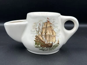 Shaving Mug Wade Royal Victoria Pottery Vintage Staffs Pirate Navy Tall Ship - Picture 1 of 12