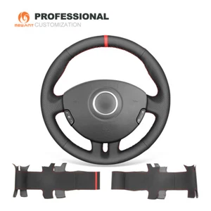 DIY Genuine Leather Steering Wheel Cover for Renault Clio 3 2005-2010 2011-2013 - Imagen 1 de 11