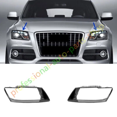 Cubierta de lente transparente para faros laterales + pegamento para Audi Q5 2009-2012 Foto 1 de 4