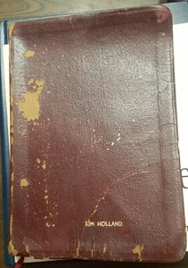 Holy Bible Zondervan Red Letter Ref Ed Concordance Authorized KJV 1980s PROP - Picture 1 of 14