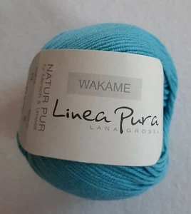 (99 €/kg): 50 g WAKAME, LG Linea Pura, Pt. 14, Fb. 018 türkis #4539 - Bild 1 von 2