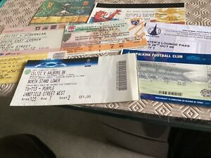 8 different Football tickets 1990s/00s