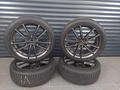 Komplettradsatz BORBET W Mistral Anthracite Glossy 8x18 ET44 5x112 Falkenreifen - Bild 1 von 4