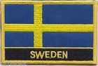 Sweden Flag Embroidered Patch Badge - Sew or Iron on