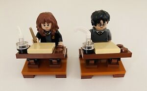 LEGO Harry Potter Study Desks X 2, And Duel Faced Herm And Harry Figures.New