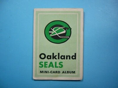 1969/70 O-PEE-CHEE 4-IN-1 MINI STAMP NHL ALBUM OAKLAND SEALS CHARLIE HODGE OPC - Image 1 of 3