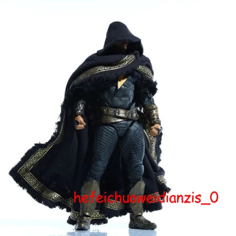 1/12 Custom Black & Gold Hood Cape For Mcfarlane "Black Adam"2022 Movie Version Cover