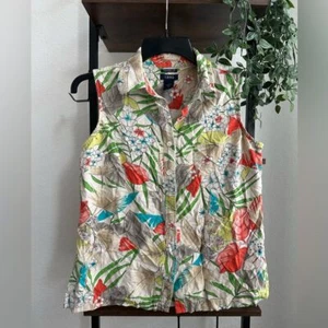 Womens IZOD 100% silk tank blouse. Size 6 - Picture 1 of 6