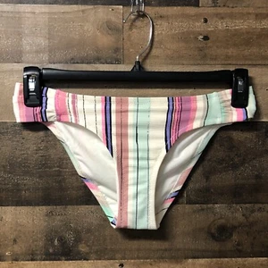 New Jessica Simpson Striped Hipster Bikini Bottom Size Small - Picture 1 of 5