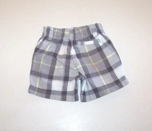 Pantalones Cortos de Algodón a Cuadros Gris, Verde Lima y Blanco Infantil Niño Carter's 12 Meses - Imagen 1 de 2